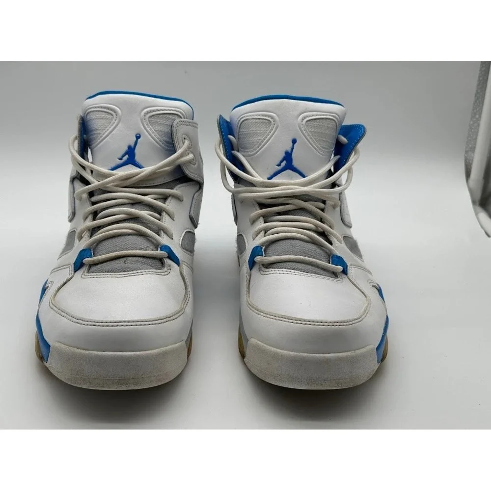 Jordan Flight‎ Club 91 White Photo Blue Wolf Grey 555475-104 Mens 9.5 Sneaker
